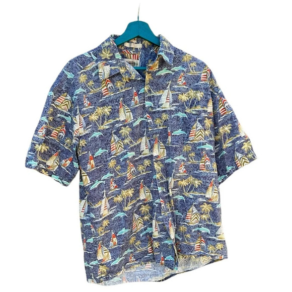 Campia Moda men's Hawaiian shirt size large - Picture 1 of 3